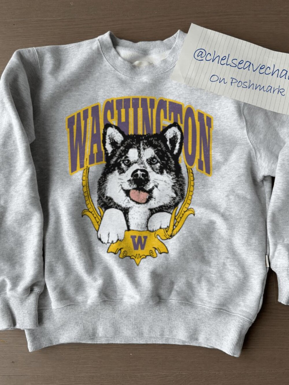 Vintage University of Washington Huskies Sweatshirt Washington Huskies Shirt Tee